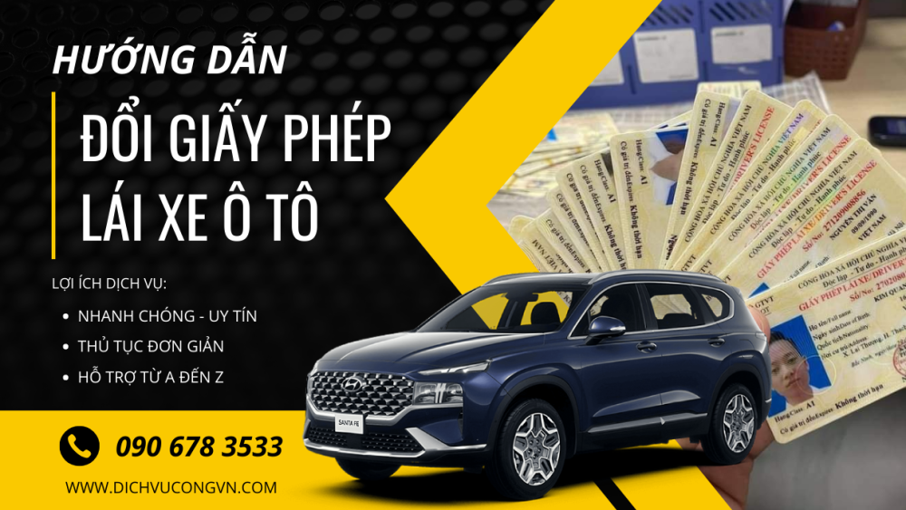 Đổi bằng lái xe ô tô Sóc Trăng siêu nhanh